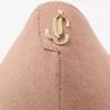 Love 65 Ballet Pink Suede Pointed Pumps with Jc Emblem