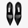 Love 85 Black Satin Pumps