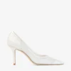 Love 85 Ivory Candyfloss Glitter Pumps