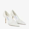 Love 85 Ivory Candyfloss Glitter Pumps