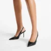 Love  Sling Back 85 Black Calf Leather Slingbacks