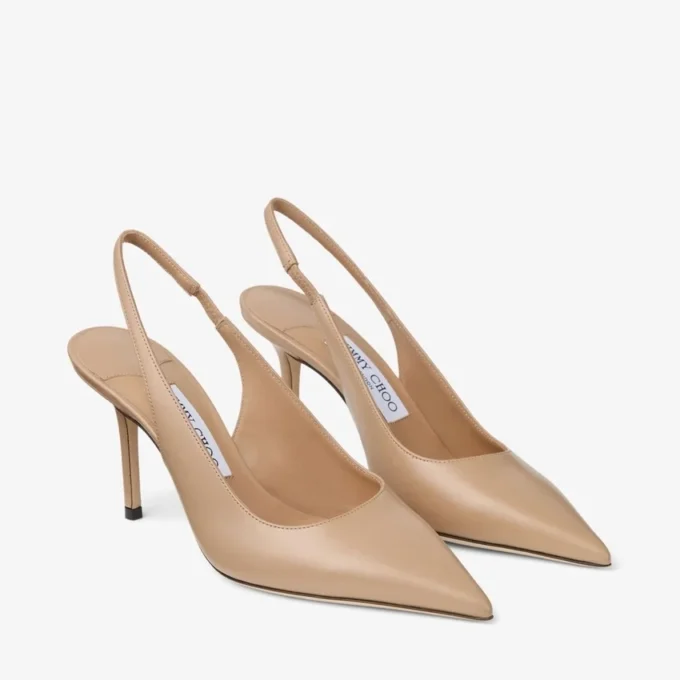 Love  Sling Back 85 Chai Calf Leather Slingbacks