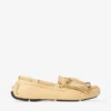 Manon F Corn Elaphe Printed Leather Loafers