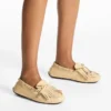 Manon F Corn Elaphe Printed Leather Loafers
