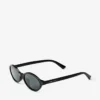 Marais Black and Grey Oval Acetate Sunglasses
