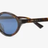 Marais Havana and Blue Oval Acetate Sunglasses