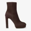 Marene Ankle Boot 120 Chocolate Suede Pumps