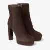 Marene Ankle Boot 120 Chocolate Suede Pumps
