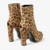 Marene Ankle Boot 120 Natural Leopard Print Pony Ankle Boots