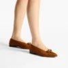 Margot Flat Tan Suede Flats