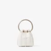 Micro Bon Bon Ivory Satin Mini Bag with All-Over Pearls