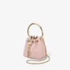 Micro Bon Bon Rose Satin and Jimmy Choo Lace Mini Bucket Bag