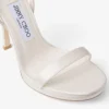 Moza Platform 120 Ivory Satin Sandals