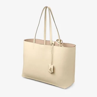 Nine2Five East-West Buttermilk Elaphe Printed Leather Tote Handbag