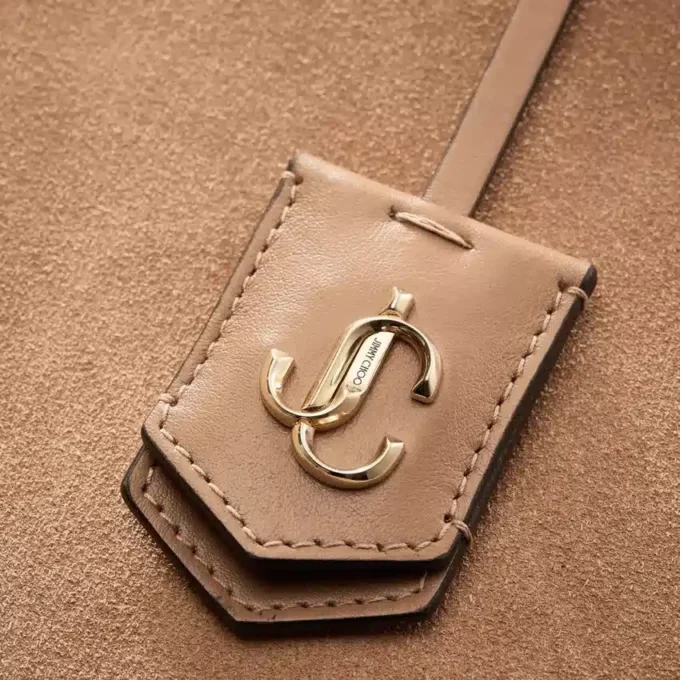 Nine2Five East-West Toffee Suede Tote Handbag