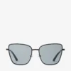 Orli Matte Black Square Sunglasses