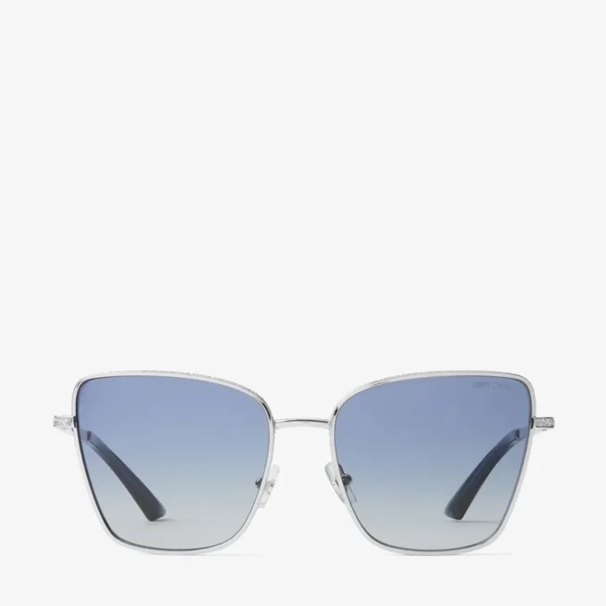 Orli Silver Square Sunglasses