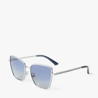 Orli Silver Square Sunglasses