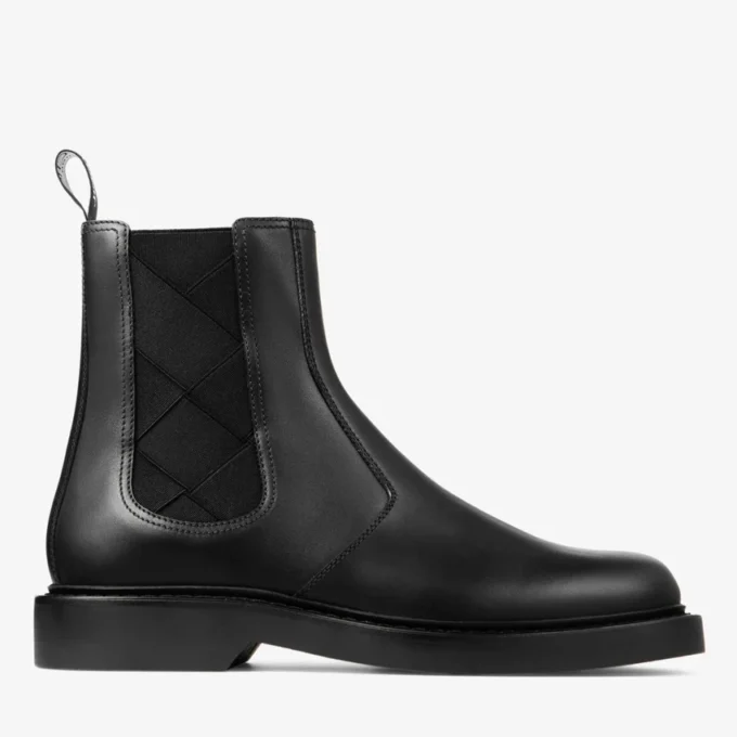 Reggie Chelsea Boot Black Box Calf Leather Ankle Boots