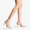 Romy 85 Ballet Pink Kid Leather Pointed Pumps