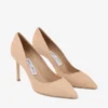 Romy 85 Chai Tonal Suede Pumps