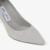 Romy 85 Dove Tonal Suede Pumps