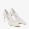 Romy 85 Ivory Jimmy Choo Lace Pumps