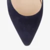Romy 85 Navy Suede Pointy Toe Pumps