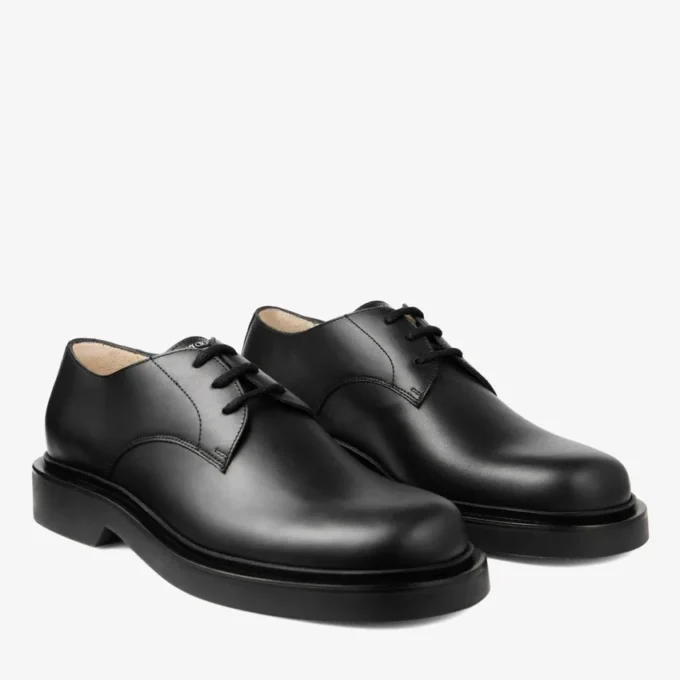 Rowan Derby Black Box Calf Leather Loafers