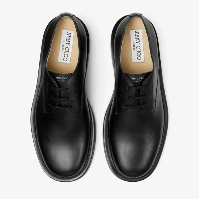 Rowan Derby Black Box Calf Leather Loafers