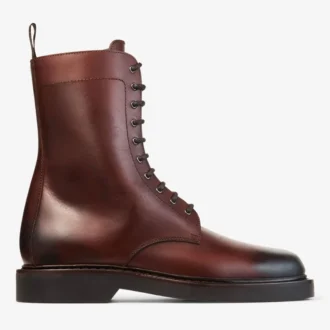 Rowan Derby Boot Chestnut Waxed Calf Leather Ankle Boots