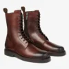 Rowan Derby Boot Chestnut Waxed Calf Leather Ankle Boots