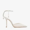 Saeda 100 Ivory Tulle Crystal Pumps
