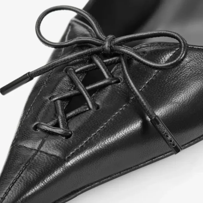 Scarlett 95 Black Nappa Leather Pumps