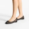 Scarlett Ballerina Black Jimmy Choo Lace Ballerina Flats