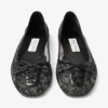 Scarlett Ballerina Black Jimmy Choo Lace Ballerina Flats
