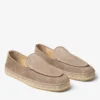 Shenton Espadrille Stone Velvet Suede Espadrilles