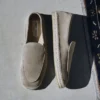 Shenton Espadrille Stone Velvet Suede Espadrilles