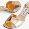 Skye 70 Gold Metallic Leather Sandals