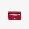 Soft Bow Mini Bag Ruby Red Satin Mini Bag with Crystal Bow