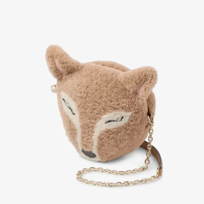 Soft Fox Mini Bag Toffee Shearling Fox Mini Bag
