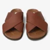 Sol Slide Cigar Vachetta Leather Slides