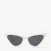 Sol White Cat Eye Sunglasses