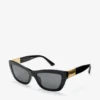 Solene Black Havana Cat Eye Sunglasses
