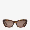 Solene Brown Havana Cat Eye Sunglasses