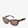 Solene Brown Havana Cat Eye Sunglasses