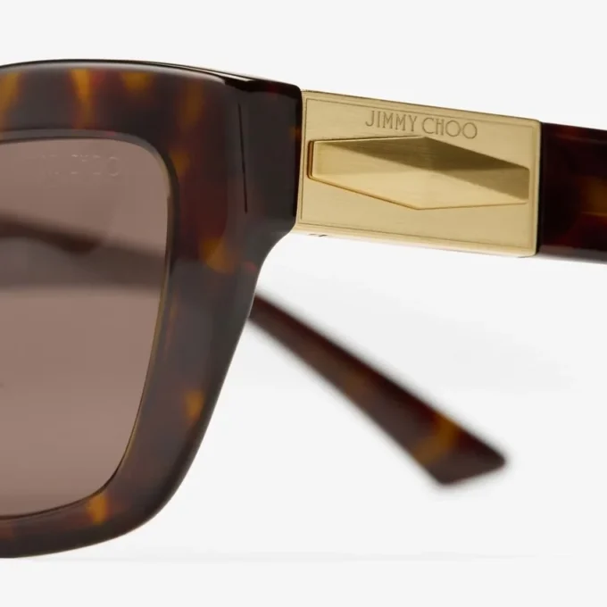 Solene Brown Havana Cat Eye Sunglasses
