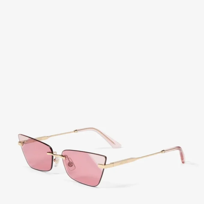 Soraya Pale Gold Cat Eye Sunglasses