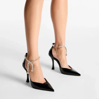 Stevie 100 Black Patent Leather Pumps