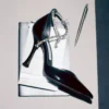 Stevie 100 Black Patent Leather Pumps